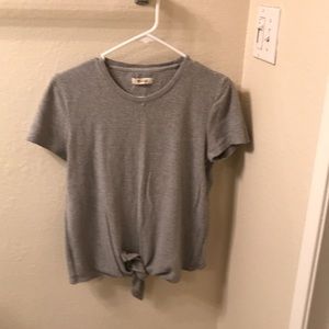 Madewell tie front top
